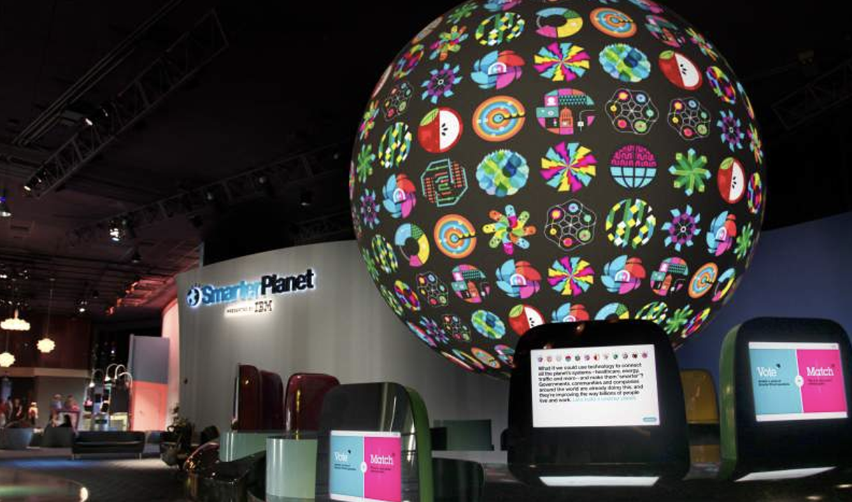 IBM Smarter Planet - icon globe installation