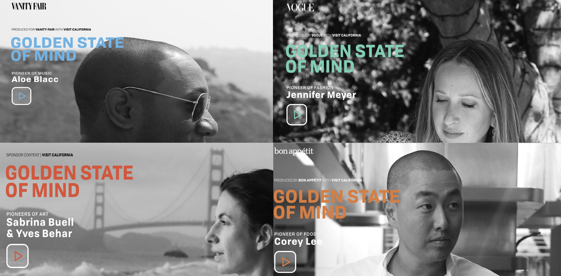 Visit California - A Golden State of Mind - contributors
